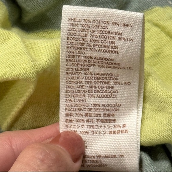 Free People Luca Crochet Stripe Knit Merida Combo Tunic Dress Size Medium Women - Picture 8 of 10